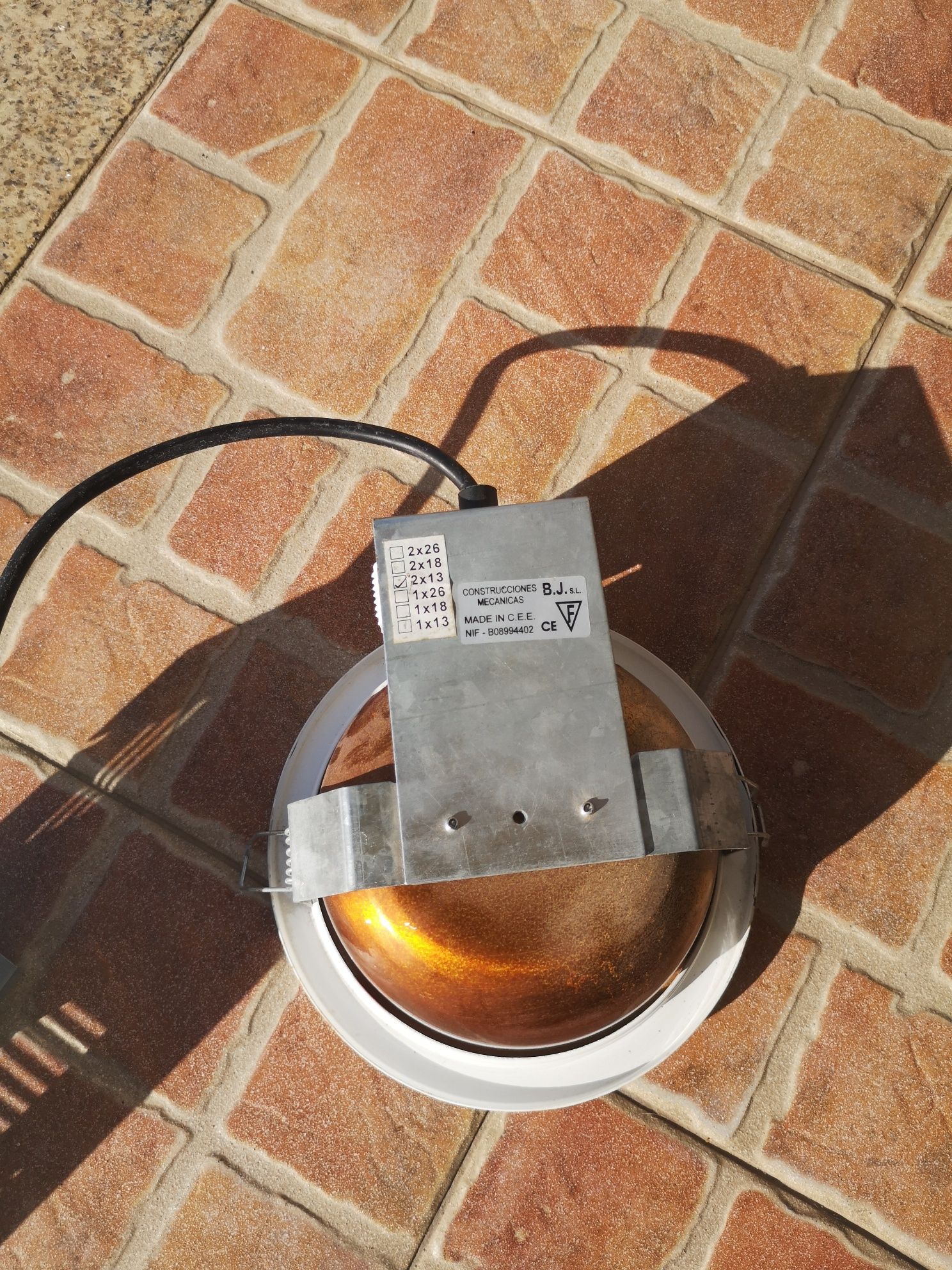 Focos p/encastrar branco e inox