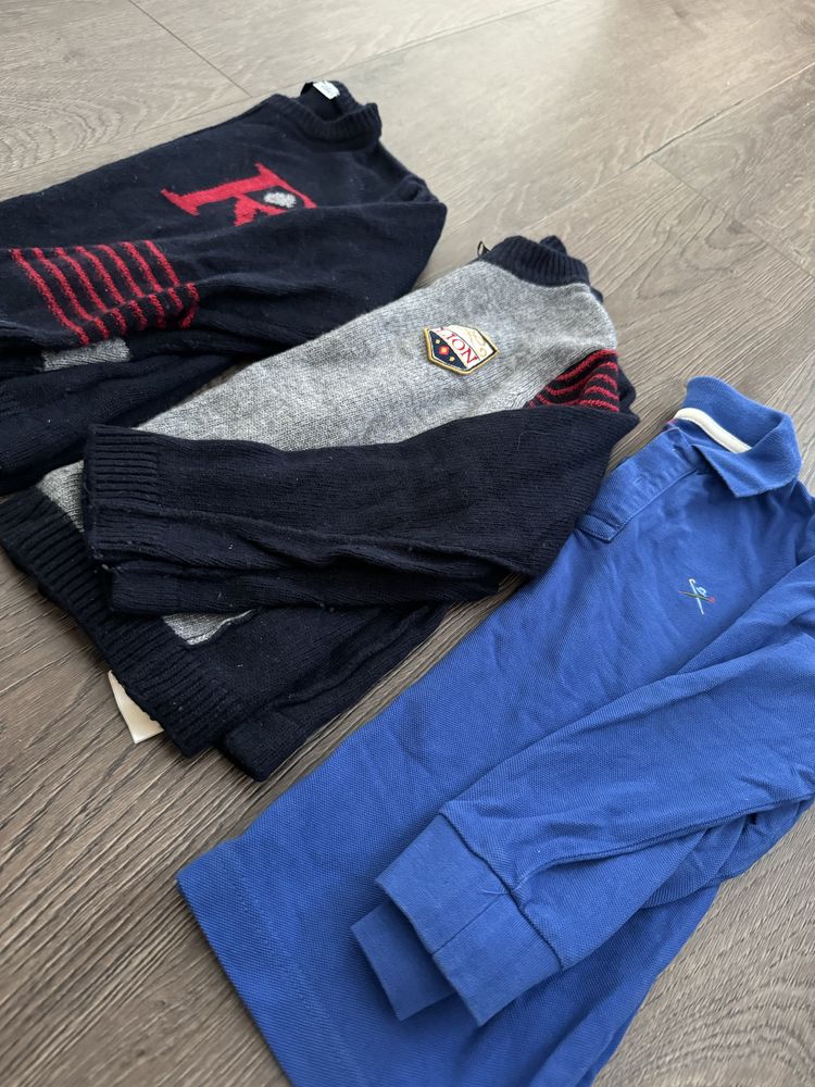 Camisola polo e malha tamanho 5 anos