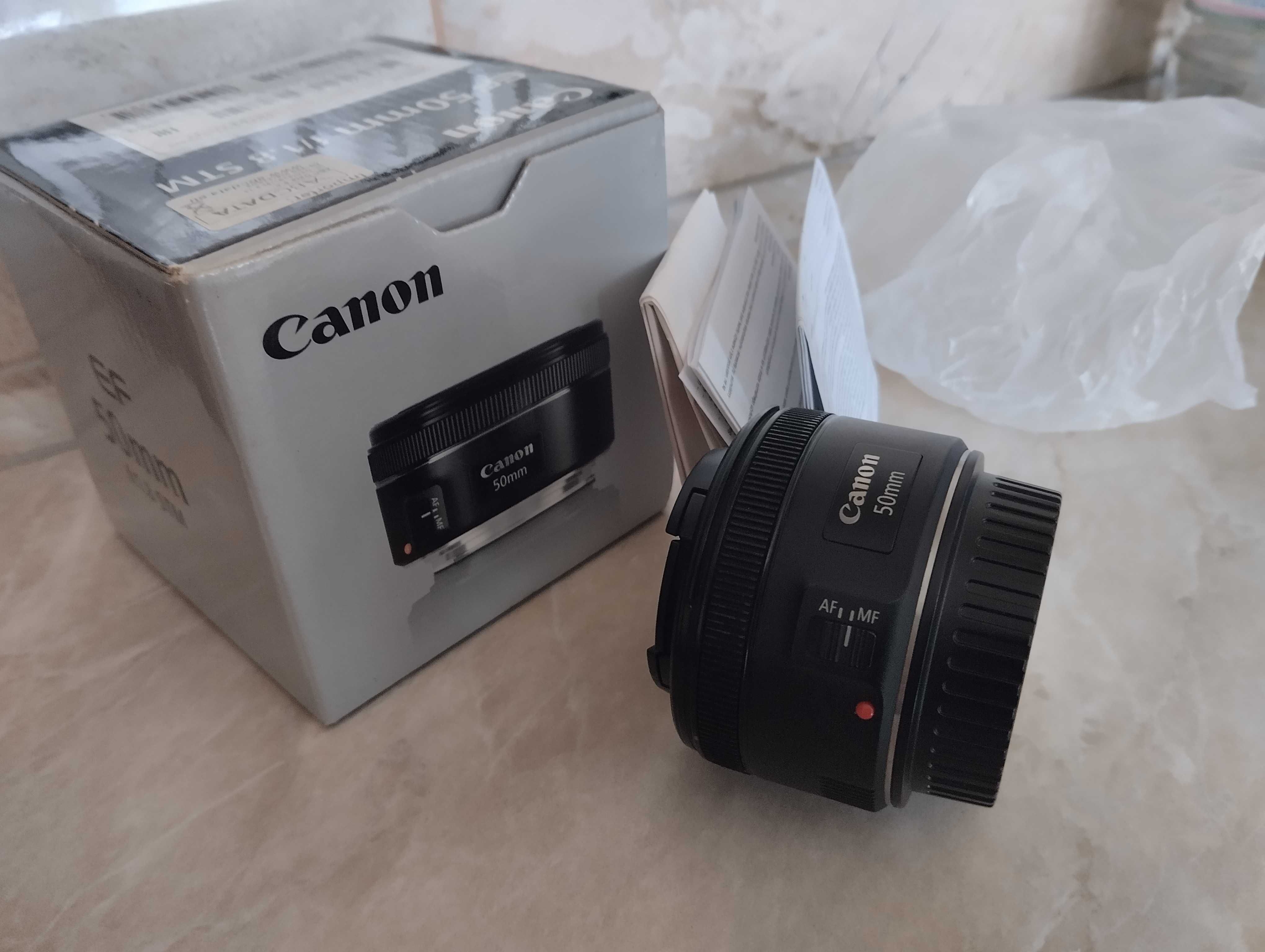 Canon EF 50mm f/1.8 STM. Є коробка. Новий