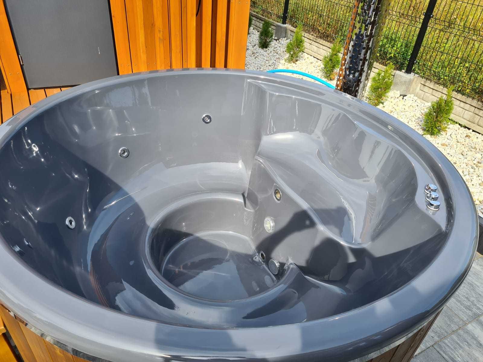 Ruska bania, jacuzzi, balia ogrodowa, hot tub Dwa systemy masażu