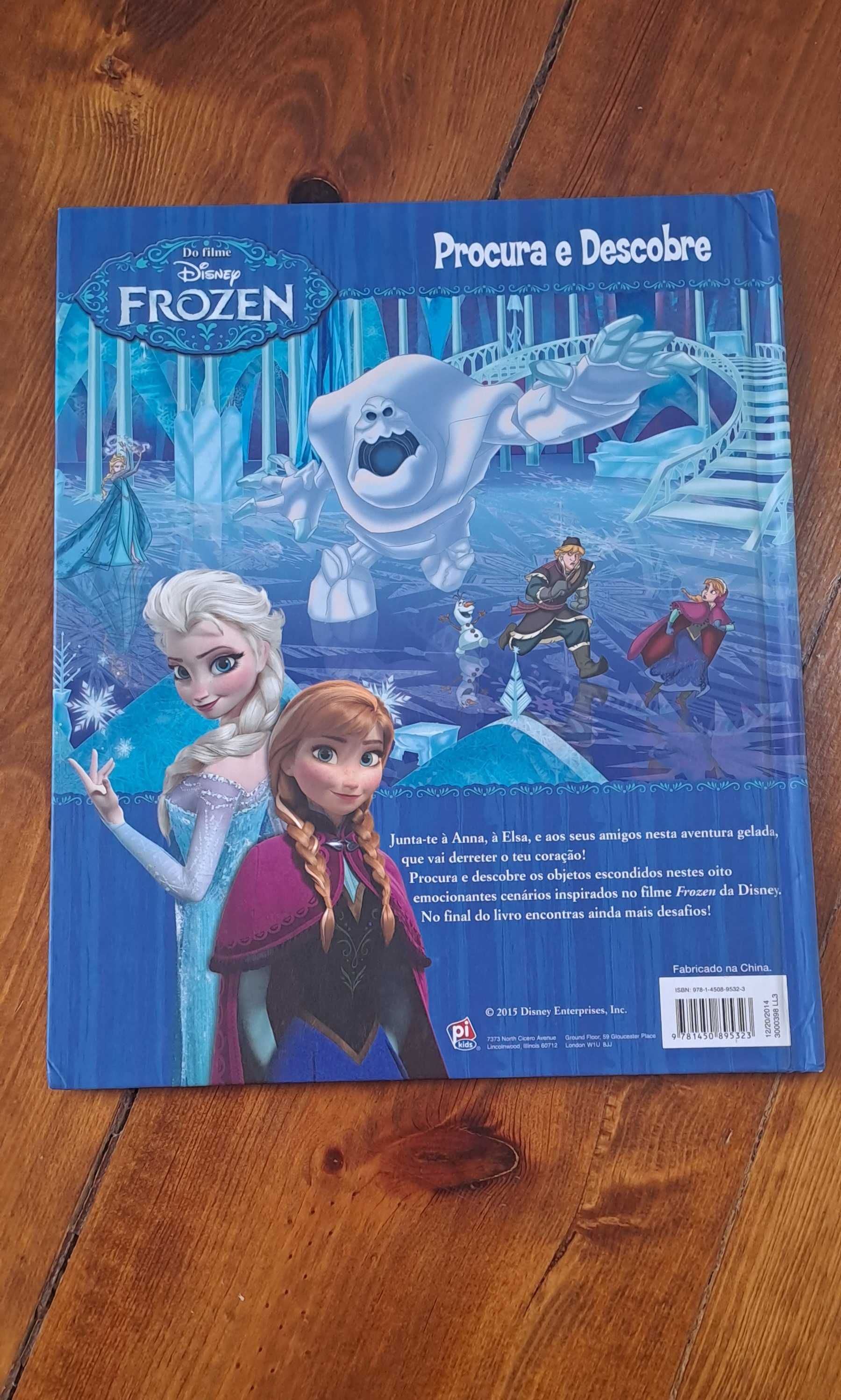 Livro procura e descobre do filme Frozen