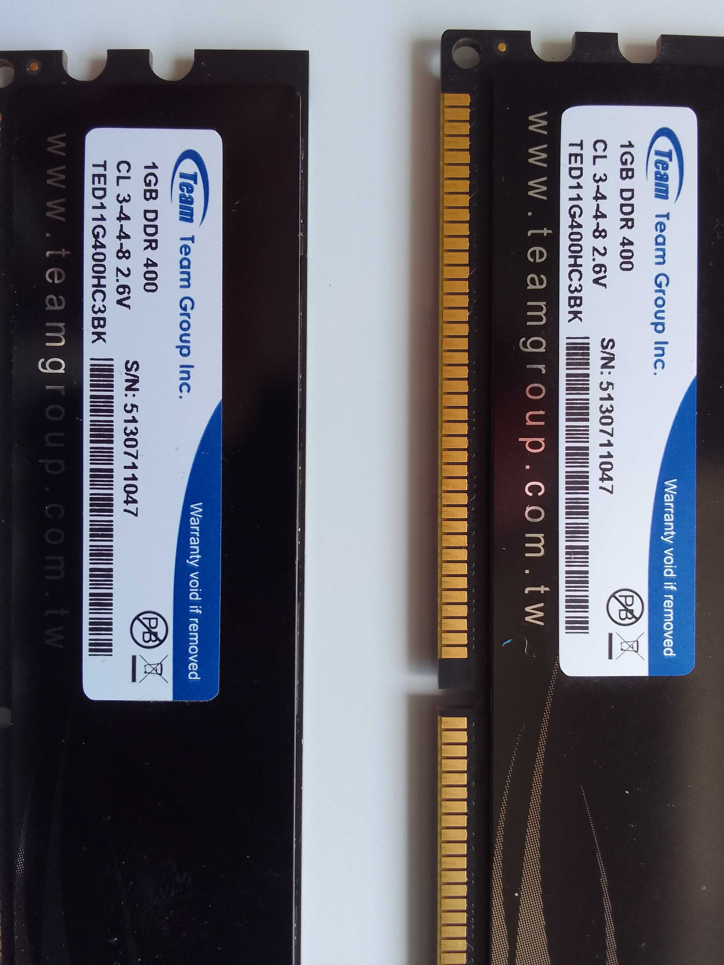 Memorias DDR400 2X1GB Elite da TEAM GROUP