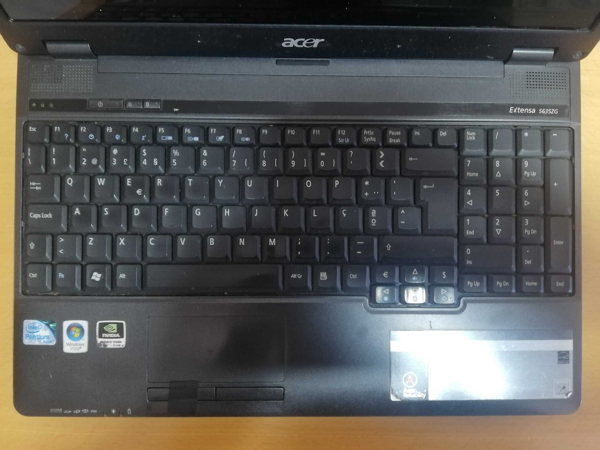 Acer Aspire 5635zg para peças