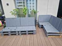 meble z palet ogrodowe bez poduch do domalowania/ szlifowania kanapa