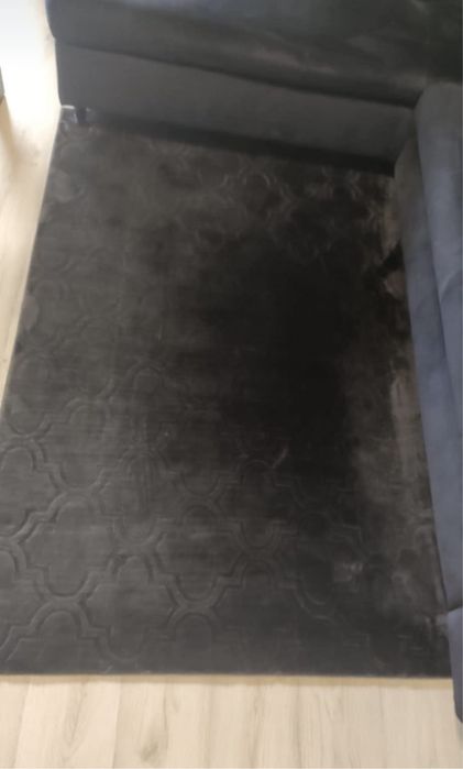 Dywan domowy czarny 160x130