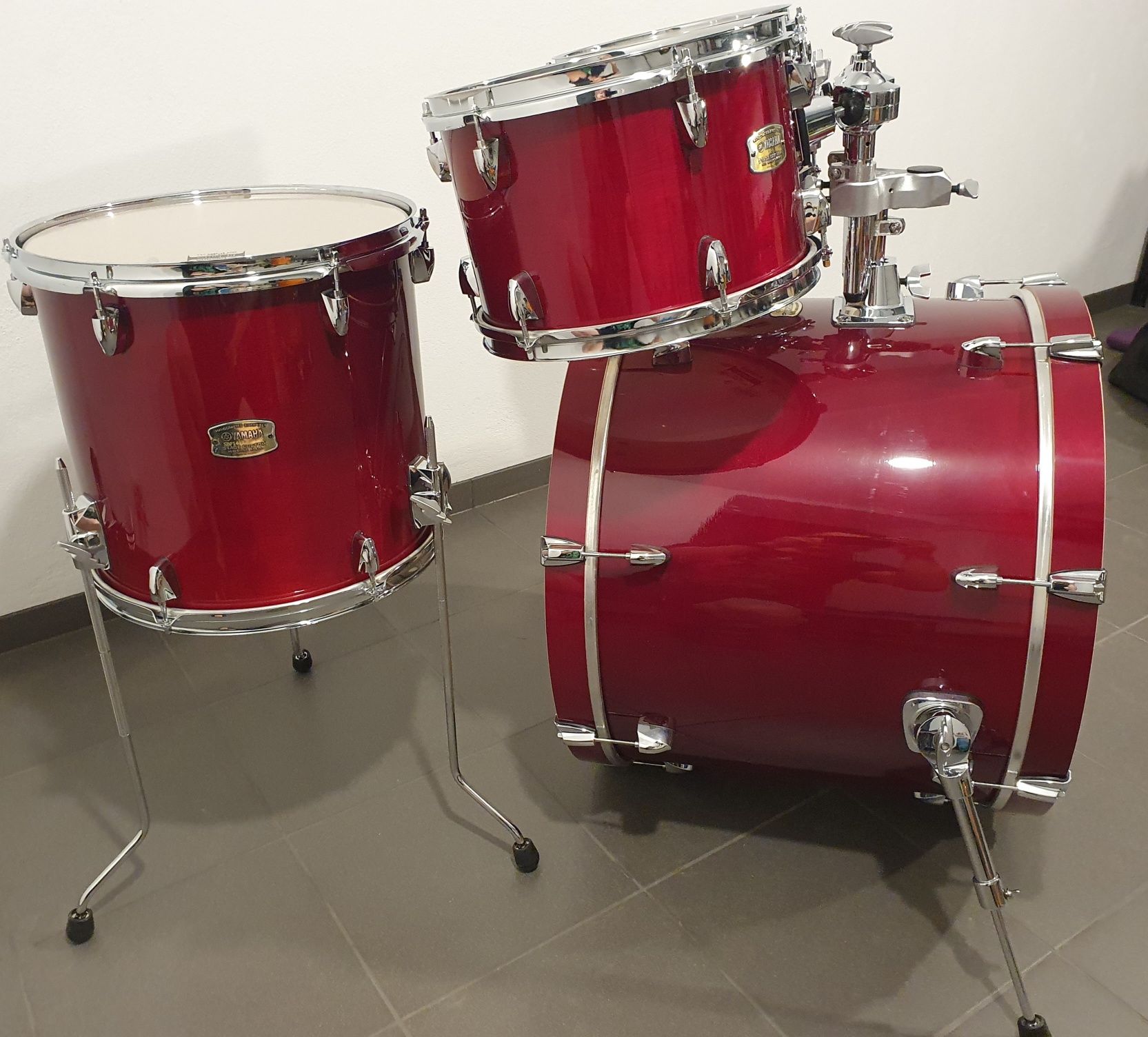 Perkusja, zestaw Yamaha Stage Custom 22,10,12,14 Cranbery Red