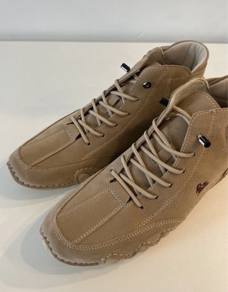 Buty męskie, trampki za kostkę, lekkie, beżowe r. 43(28 cm)