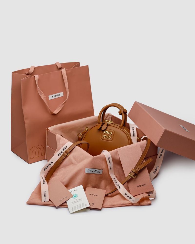 Torebka Miu Miu Top-Handle Bag Brown