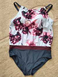 Piękny nowy jednoczęściowy strój kąpielowy XL strój kąpielowy w kwiaty