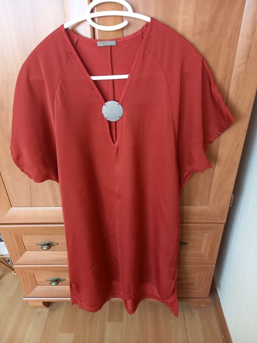 Bordowa tunika Zara rozmiar M