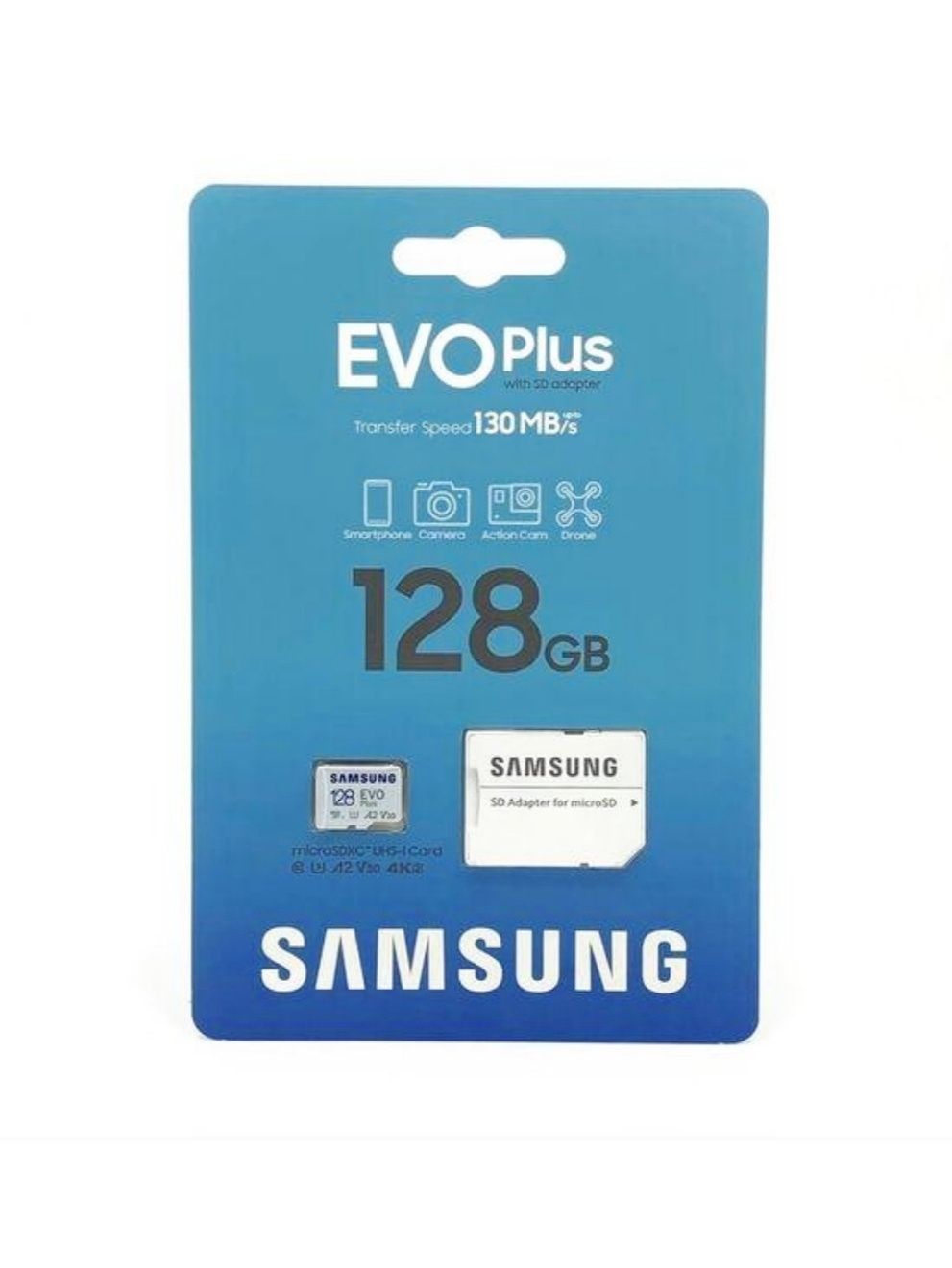 Карта пам'яті Samsung Evo Plus microSDXC 128GB Class 10