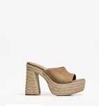 Sandalias de cunha Bershka