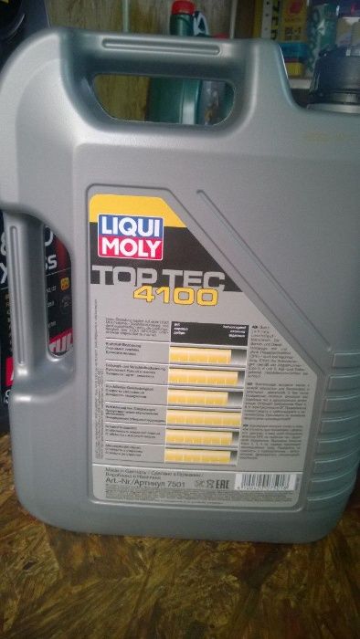 Liqui Moly Top Tec 4100 5W-40 цена за 5л! еще есть 4л, 1л Оригинал!