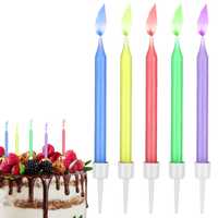Świeczki urodzinowe zestaw 46 kompletów na GIEŁDĘ targ