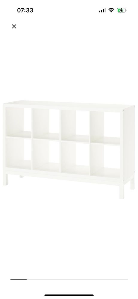 Regał kallax brąz/czarny IKEA