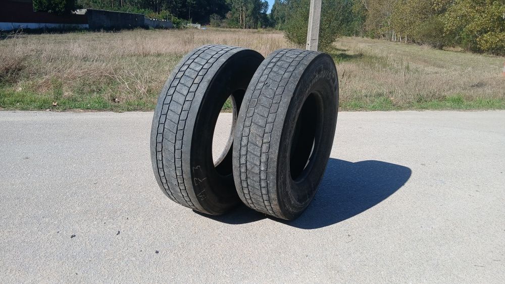 2 pneus tracção 315/80 R22.5 camiao, pesados