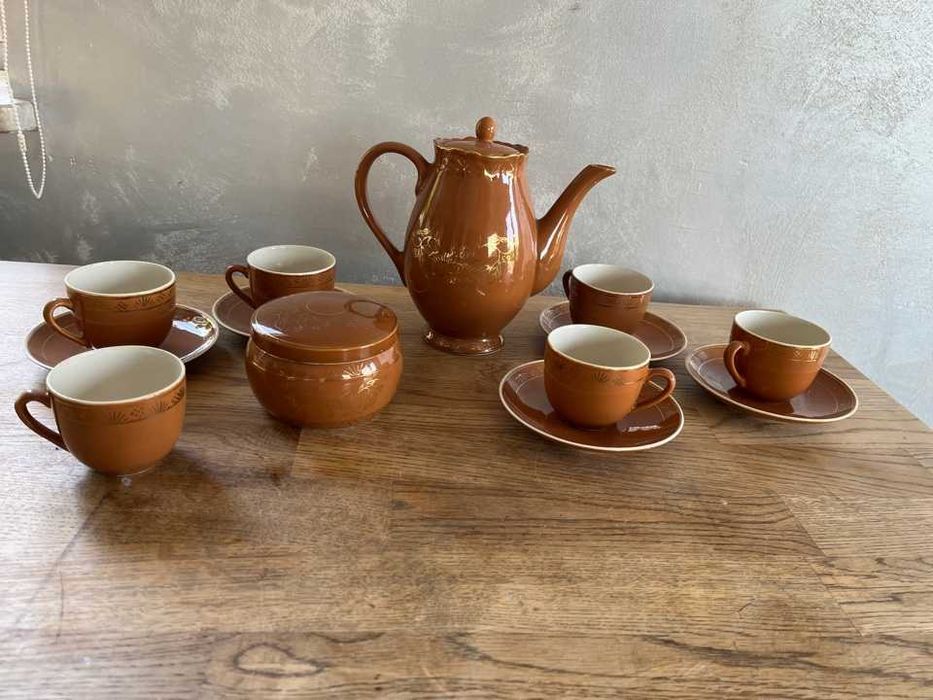Serwis kawowy, porcelana made in dprk