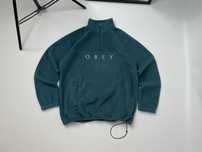 OBEY фліс худі оверсайз шерпа шиншила обей 1/4 zip acg patag supre