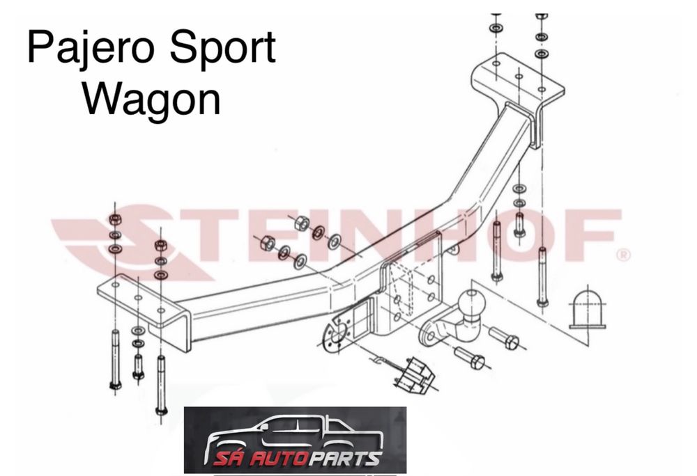 ENGATE DE REBOQUE MITSUBISHI PAJERO SPORT WAGON