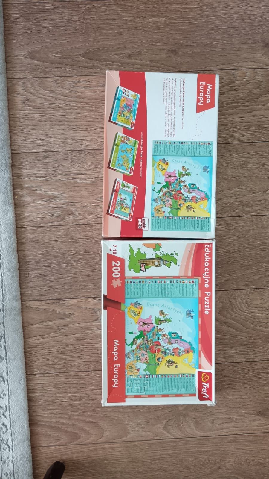 Edukacyjne puzzle mapa Europy