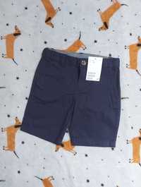 Bawełniane szorty / spodenki chinos granatowe - H&M rozm.  98