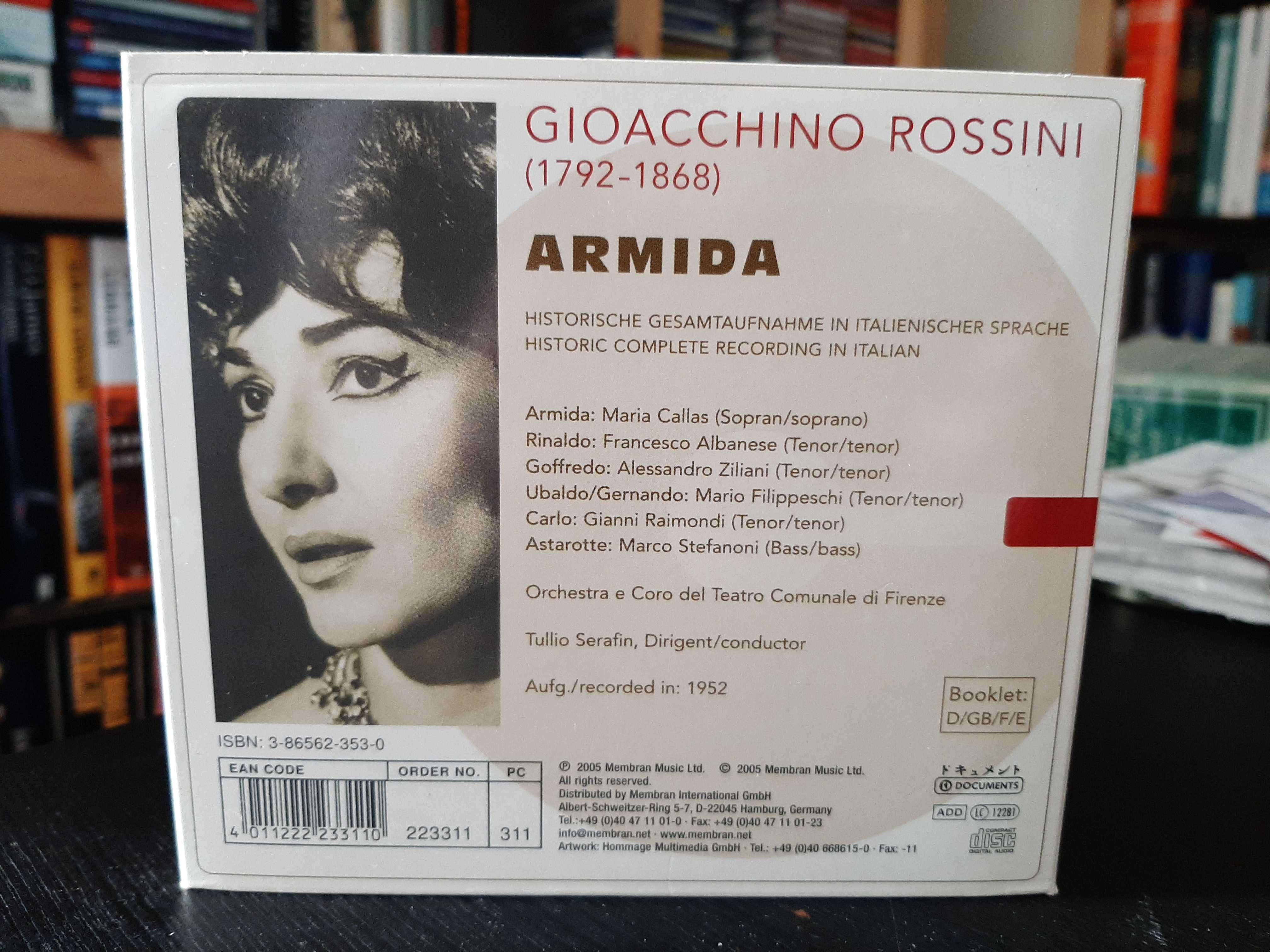 Rossini – Armida – Maria Callas, Francesco Albanese – Tullio Serafin