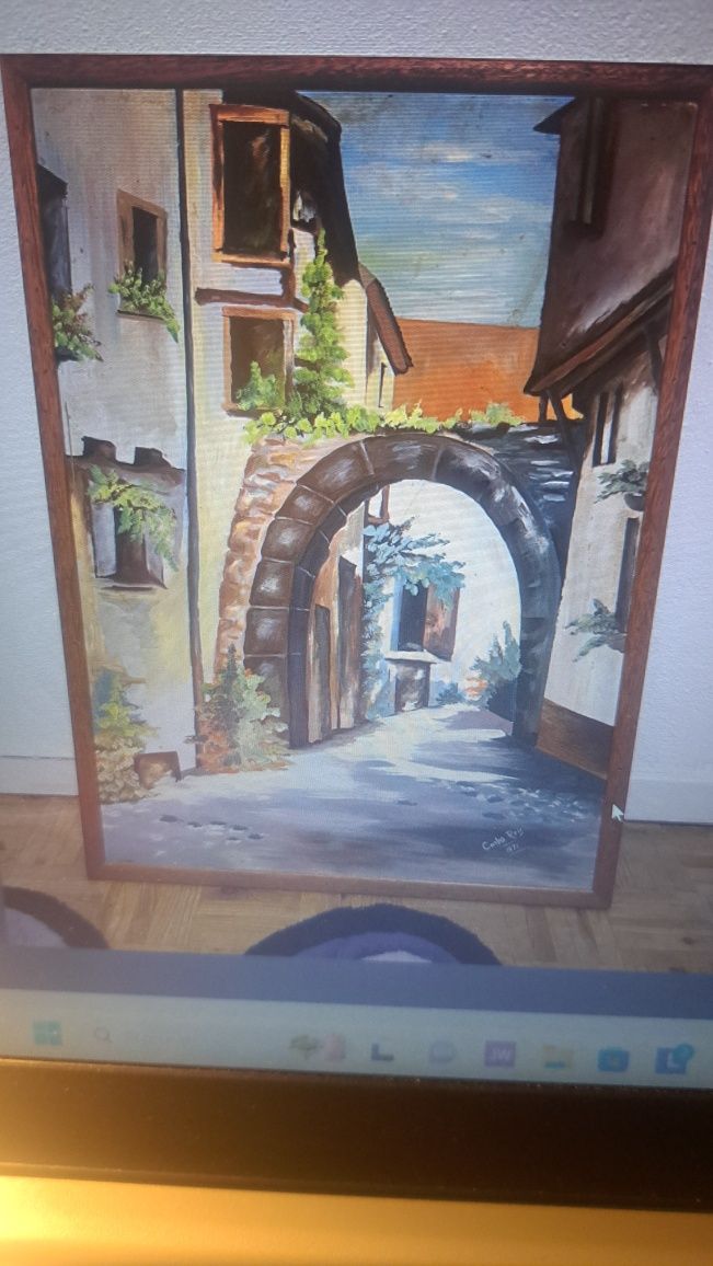 Quadro a oleo verdadeiro