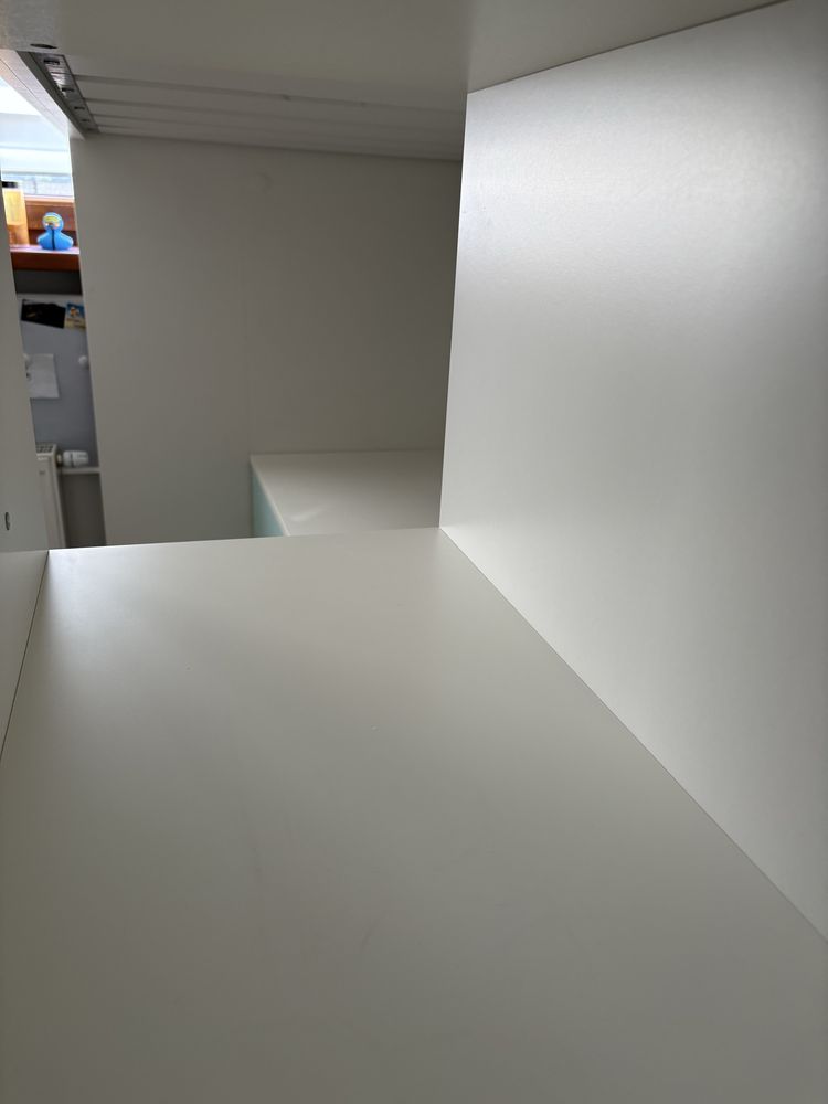 Łóżko piętrowe z biurkiem i szafą IKEA SMASTAD