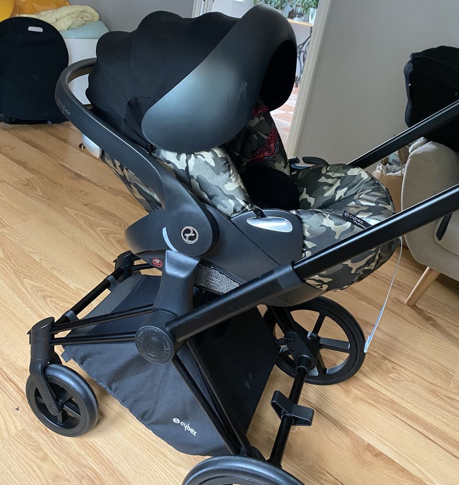 Wózek 3w1 plus dodatki Cybex Priam
