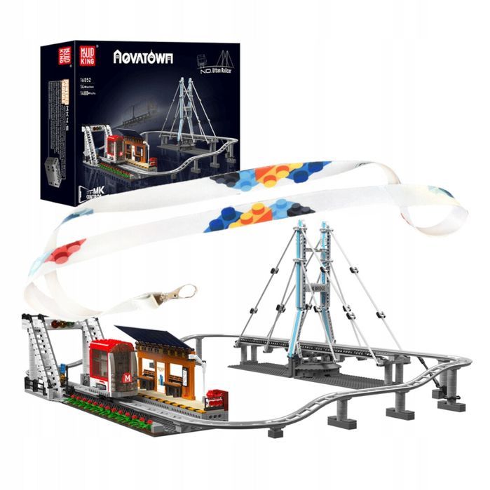 Klocki 1488 el. Urban kolejka miejska z pilotem Mould King 16052