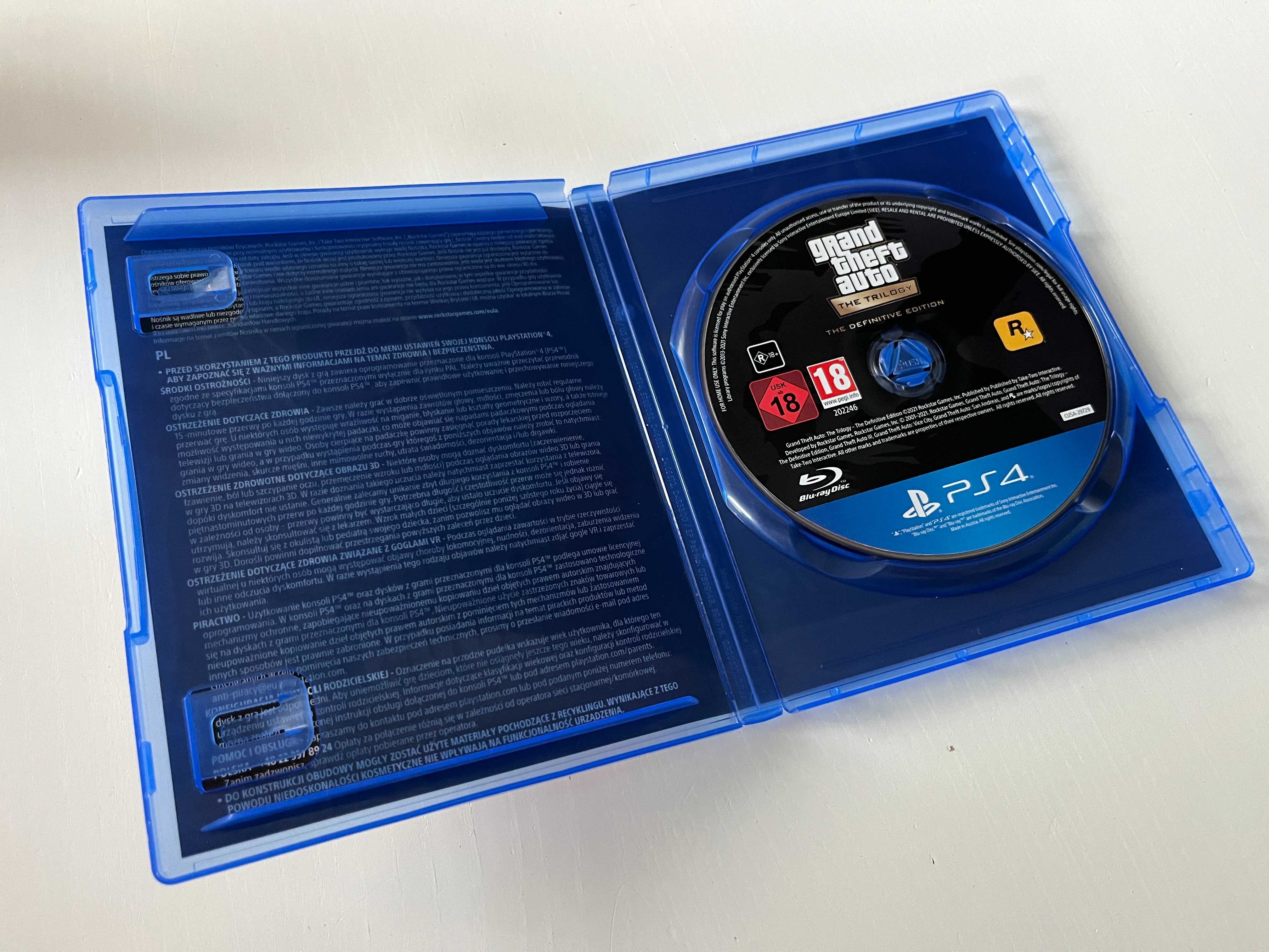 GTA The Trilogy 3 Vice City San Andreas Grand Theft Auto PS4