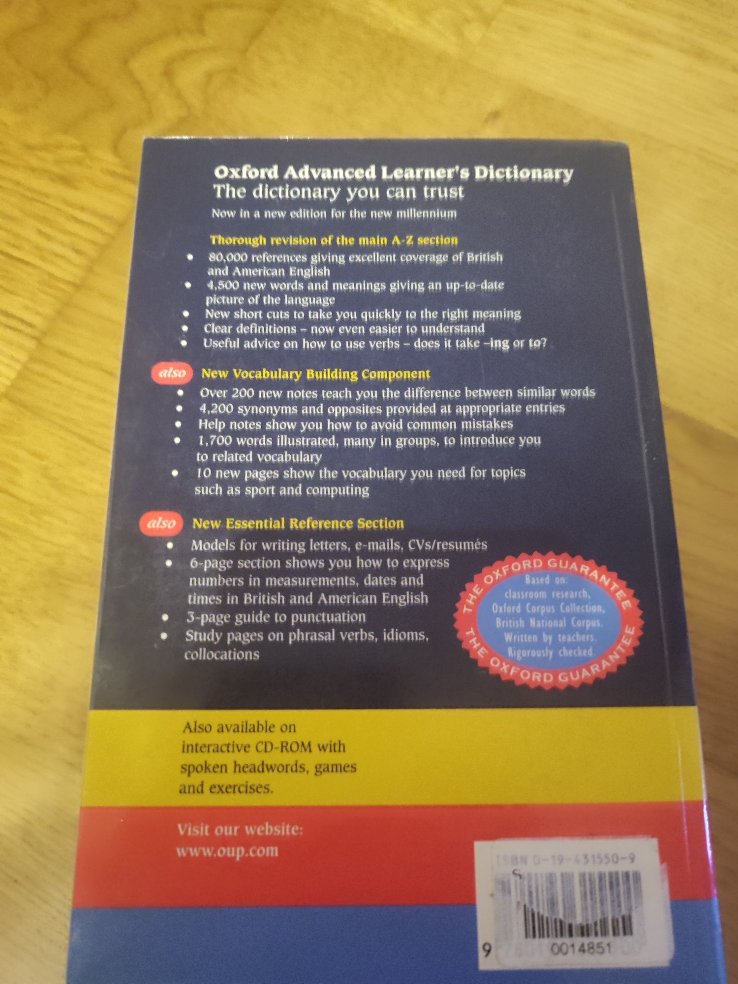 słownik języka angielskiego oxford advanced learner''s dictionary