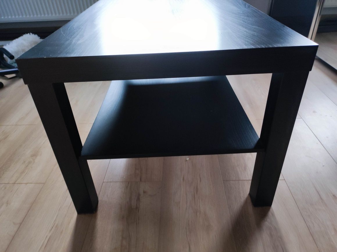 Stolik Lack 55x90 cm czarnobrąz