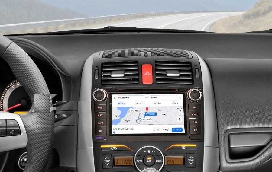 Radio DAB+ CarPlay Android DVD GPS WiFi 4G Toyota Auris Corolla Altis