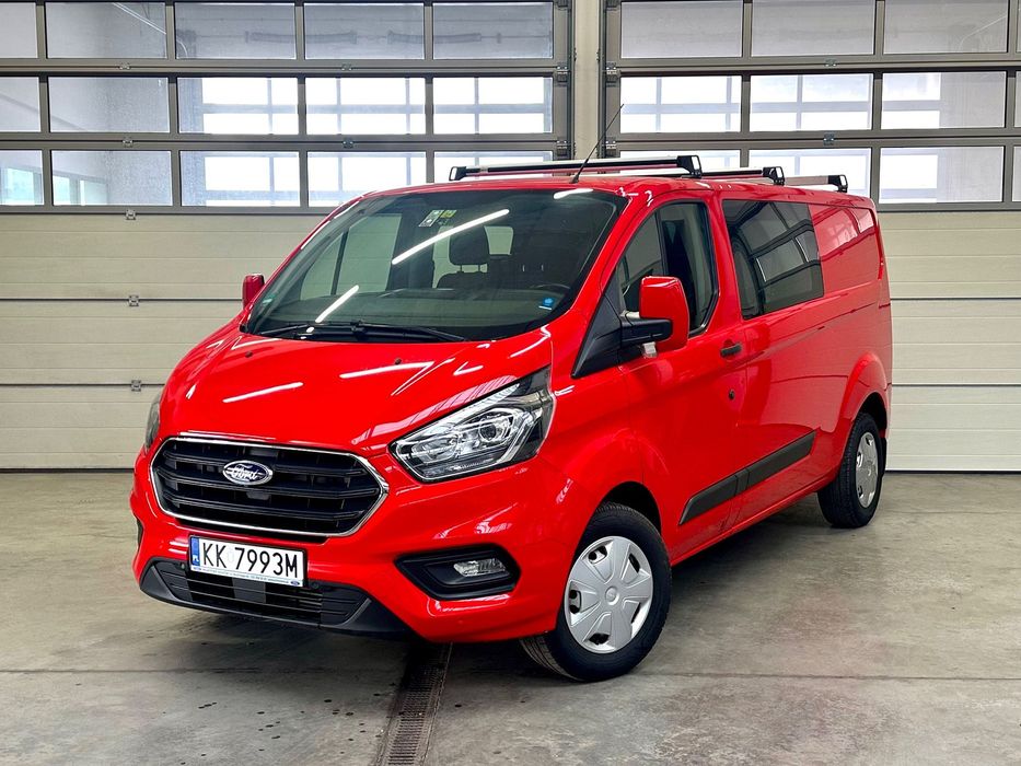 Ford Transit Custom  6-osobowy, Brygadówka, Po wymianie rozrządu w ASO, Grzana szyba, Hak