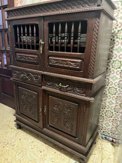 Armário de cozinha antigo buffet madeira