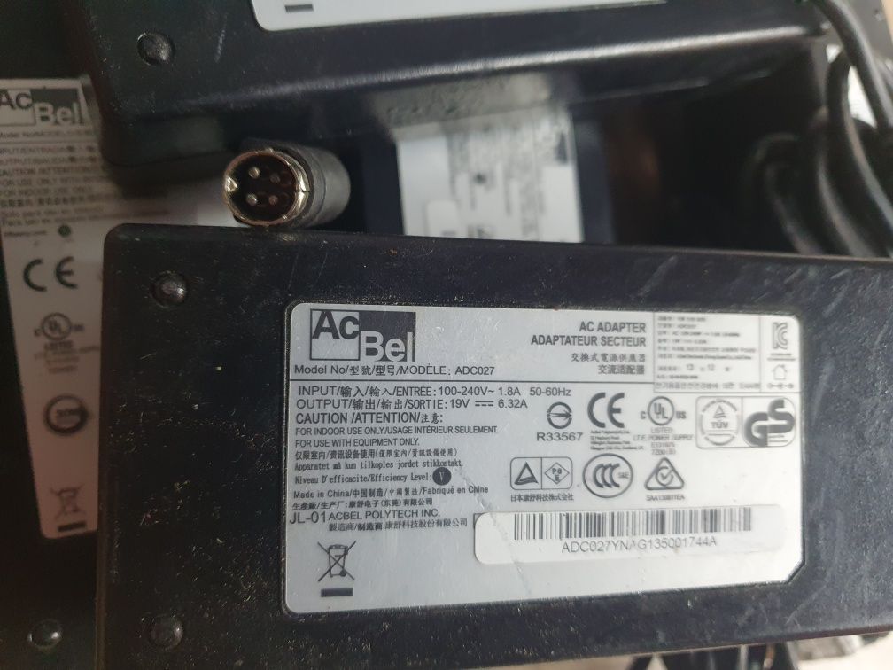 Зарядка зарядное блок питания живлення AcBel 19v/6.32a 120w 4pin ориг