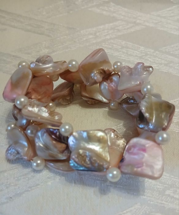 Браслет з натурального перламутра