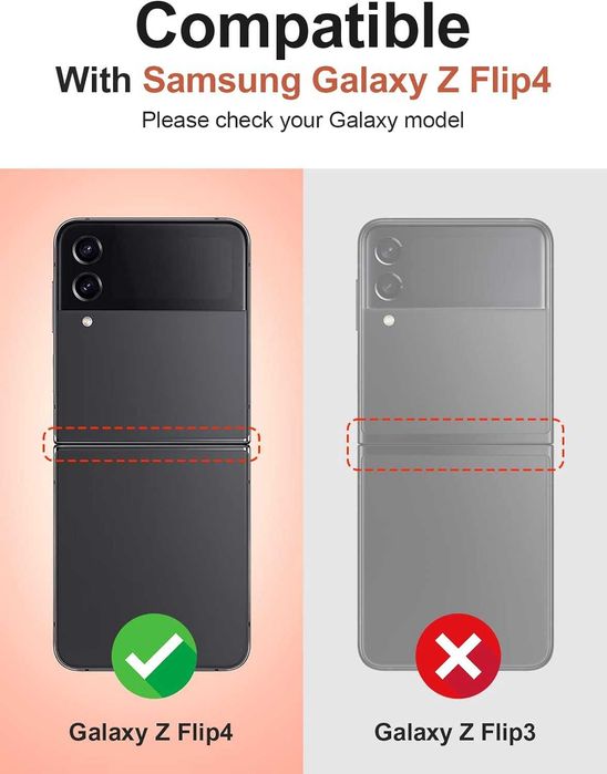 OCASE etui skórzane do Samsung Galaxy Z Flip 4 5G czarne