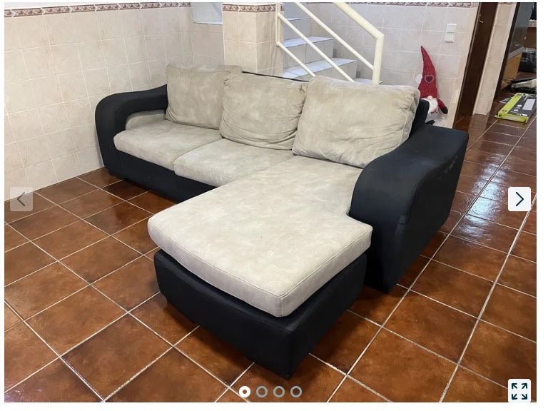Sofa com chaise lounge