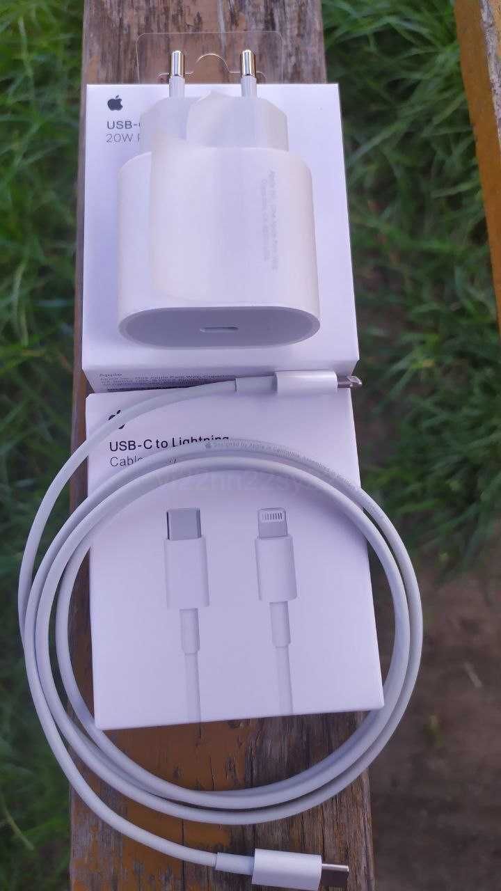 Швидка зарядка до айфона оригінал оем адаптер 20вт кабель iphone apple