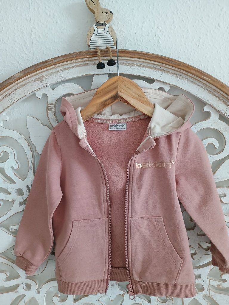 NEWBIE komplet bluzęczka plus legginsy plus bluza BEEKING roz. 86-92