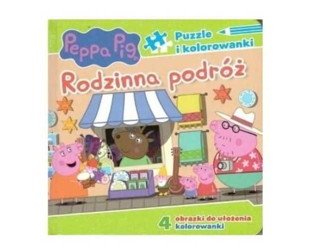 Książeczka z puzzlami. Rodzinna podróż Świnka Peppa