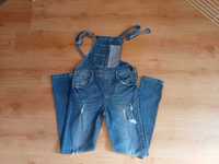 Spodnie ogrodniczki 164 cm jeansowe Zara
