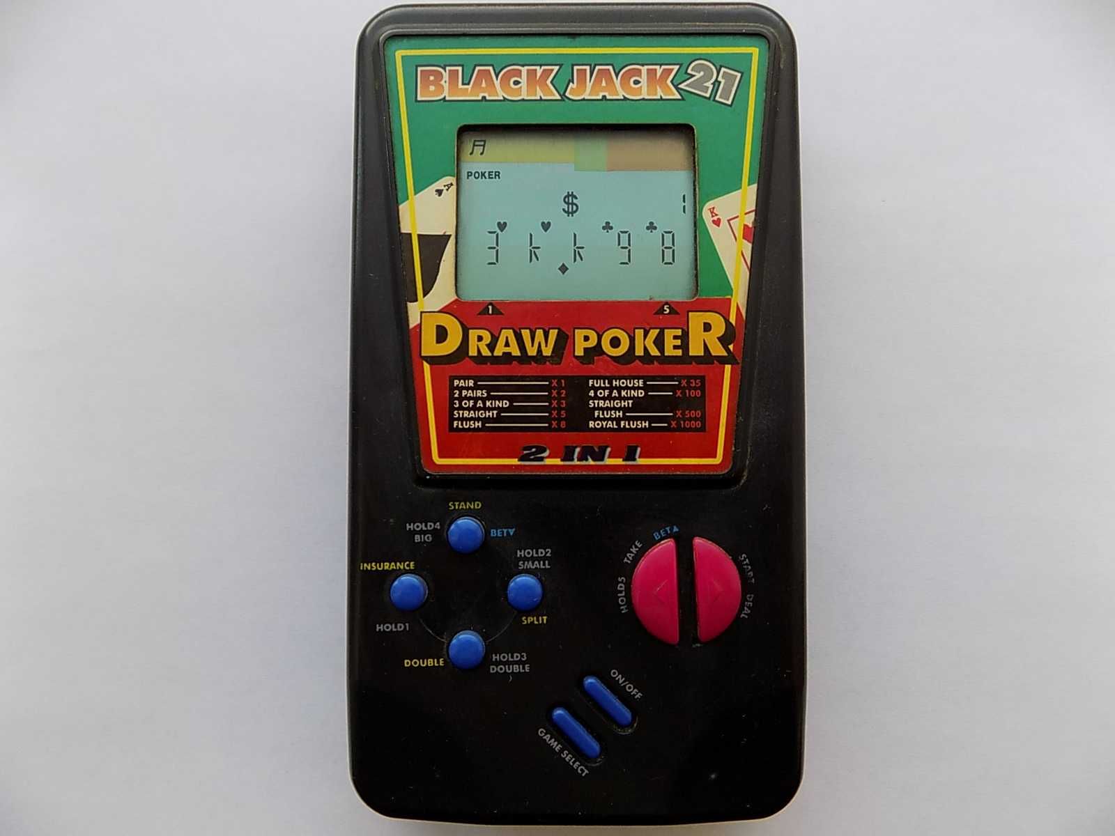 Электронная игра Black Jack 21 and Draw Poker 2 in1