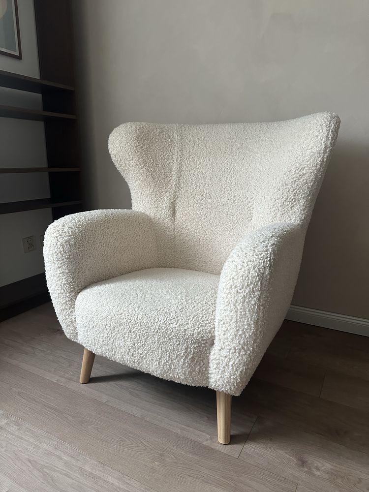 Fotel teddy boucle bukla jysk