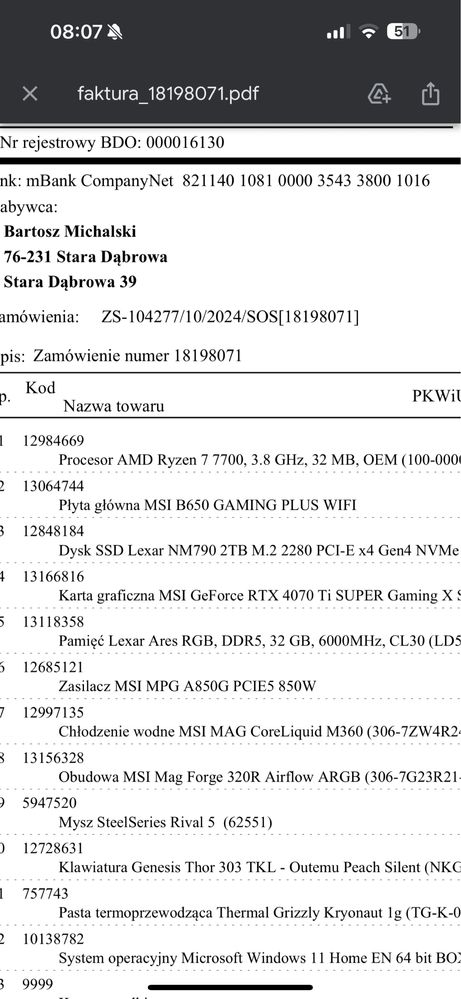 PC Gaming RTX 4070 Ti SUPER | Ryzen 7 | 32 GB