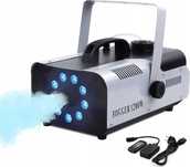 Mocna Wytwornica Dymu Mgły 1200W RGB LED Pilot 100m- PO ZWROCIE