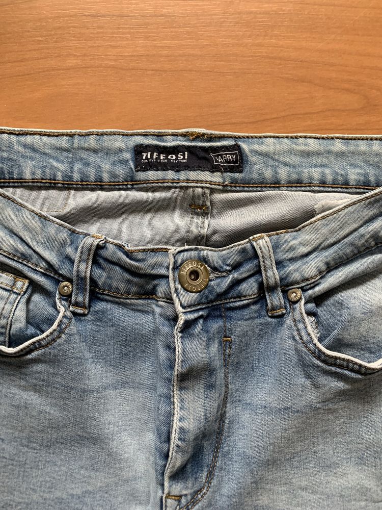 Calças de Ganga azuis Skinny da Tiffosi