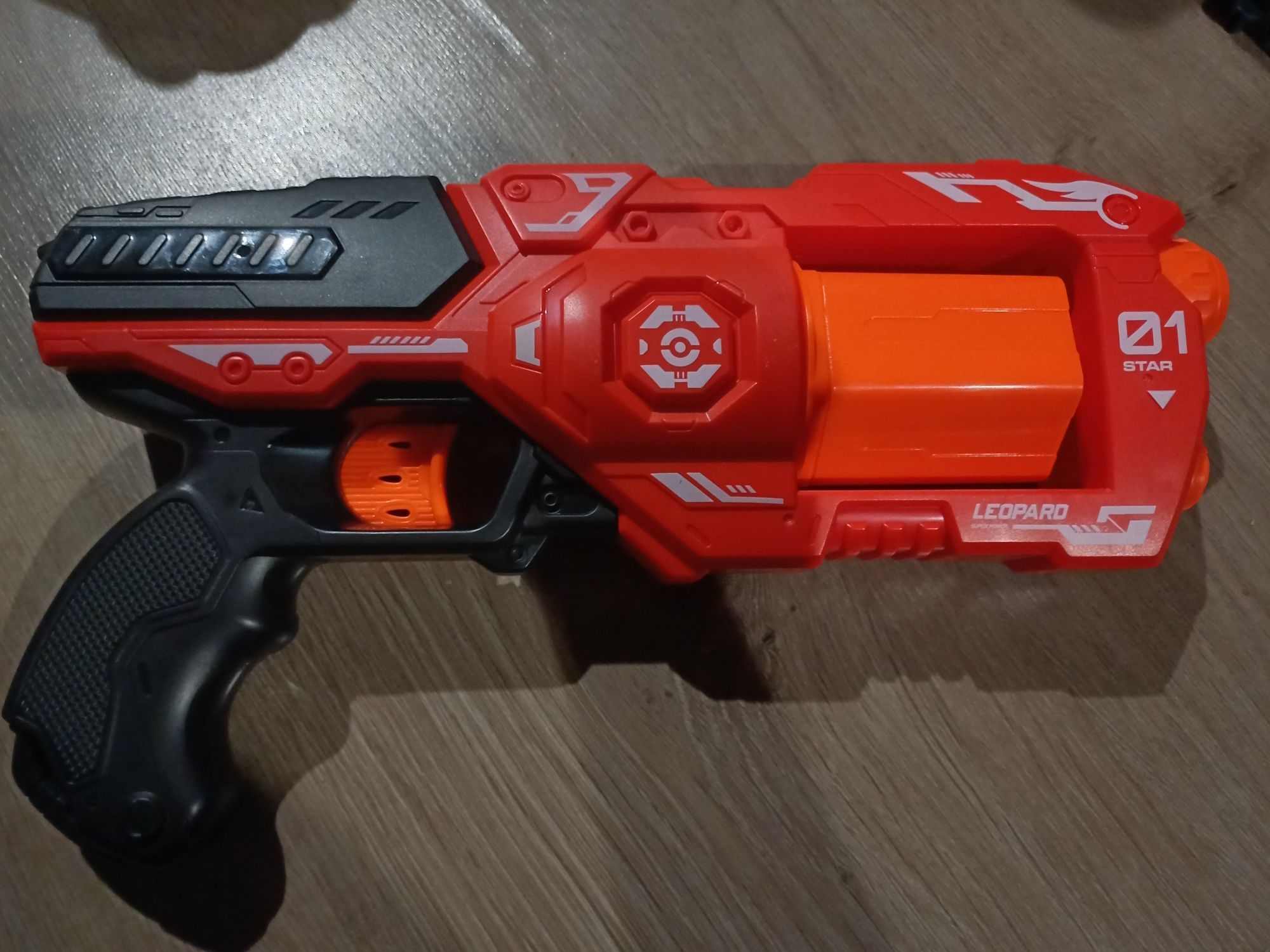 Пістолет дитячий з барабаном, револьвер типу nerf